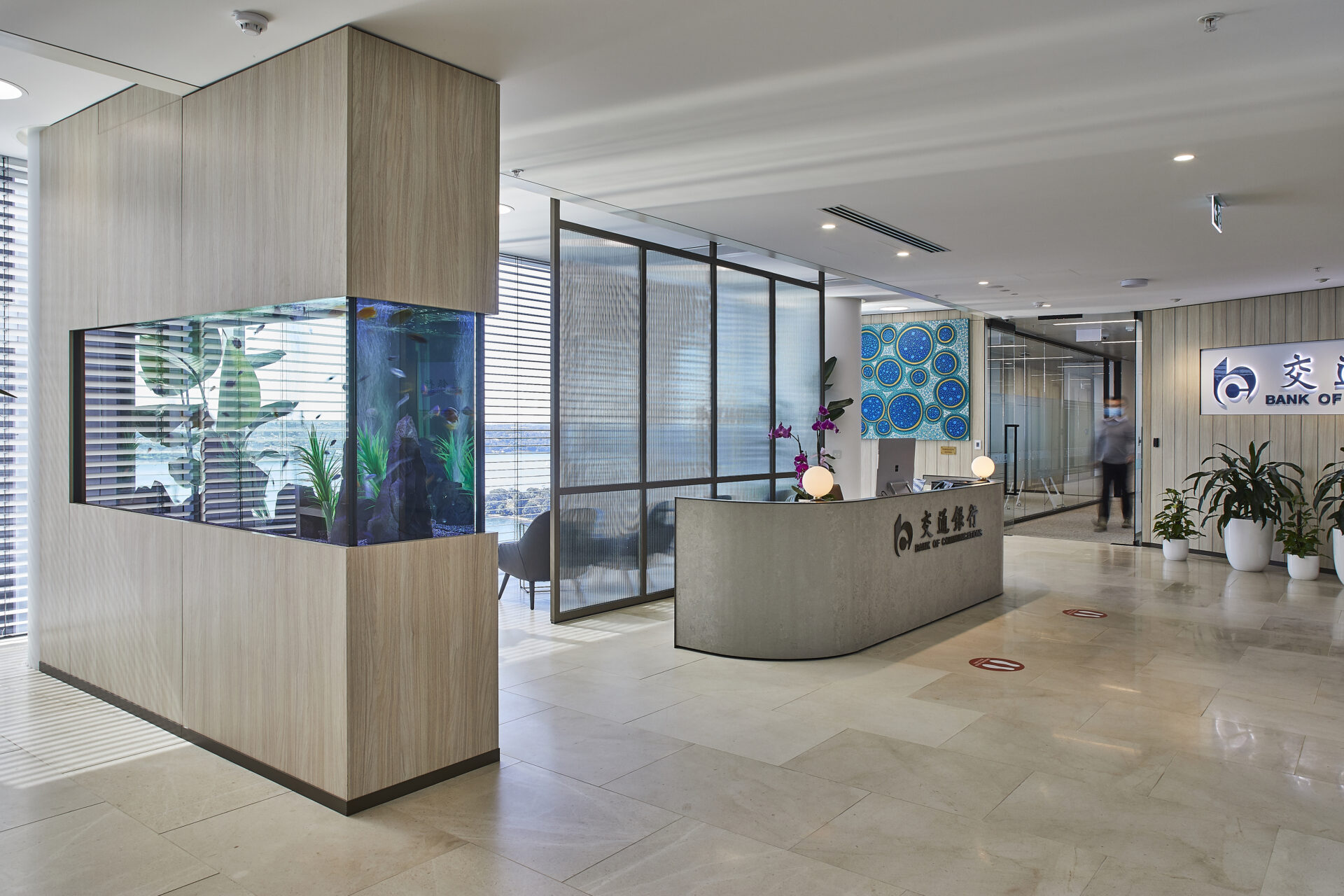 ELEGANT LOBBY AND RECEPTION AREA